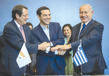 Οι 3 ηγέτες υπέγραψαν τη συμφωνία για τον East Med